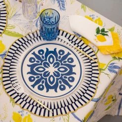 Ohitsperfect Sun Embroidered Placemat Set Table Linen