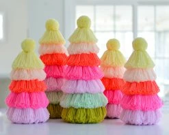 Ohitsperfect Neon Sherbet Tassel Christmas Tree