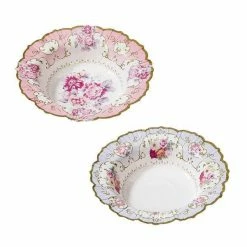 Ohitsperfect Truly Scrumptious Floral Paper Bowls Bridal Shower & Hens
