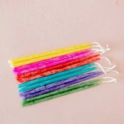 Ohitsperfect Bees Wax Party Candles - Rainbow Kids Birthday