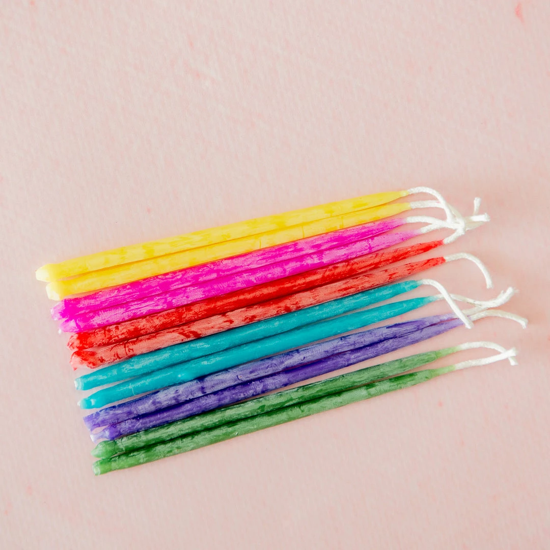 Ohitsperfect Bees Wax Party Candles - Rainbow Kids Birthday 3 Ohitsperfect Bees Wax Party Candles - Rainbow Kids Birthday