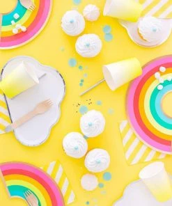 Ohitsperfect Kids Birthday Rainbow Paper Plates