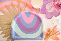 Ohitsperfect Rainbow Bloom Dinner Plate Set 8pk Bridal Shower & Hens 9 Ohitsperfect Rainbow Bloom Dinner Plate Set 8pk Bridal Shower & Hens