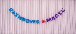 Ohitsperfect Rainbows And Magic Felt Banner
