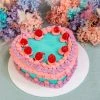 Ohitsperfect Retro Heart Shaped Cake - Blue Bridal Shower & Hens