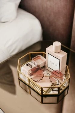 Ohitsperfect Octagonal Velvet Ring Box - Blush