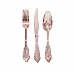 Ohitsperfect Rose Gold Cutlery Set Bridal Shower & Hens