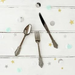 Ohitsperfect Silver Cutlery Set Bridal Shower & Hens