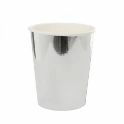 Ohitsperfect Paper Cup Metallic Silver 10pk Kids Birthday