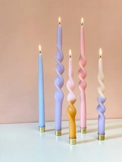 Ohitsperfect Twist Candle - Lilac Snow 38cm