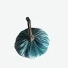Ohitsperfect Teal Blue Silk Velvet Pumpkin Halloween