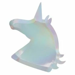 Ohitsperfect Kids Birthday Iridescent Unicorn Plates