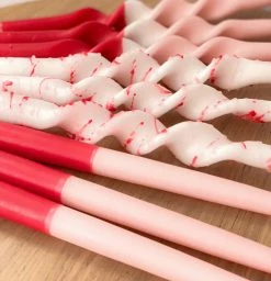 Ohitsperfect Taper Candle Duo Toned - Red Velvet 28cm