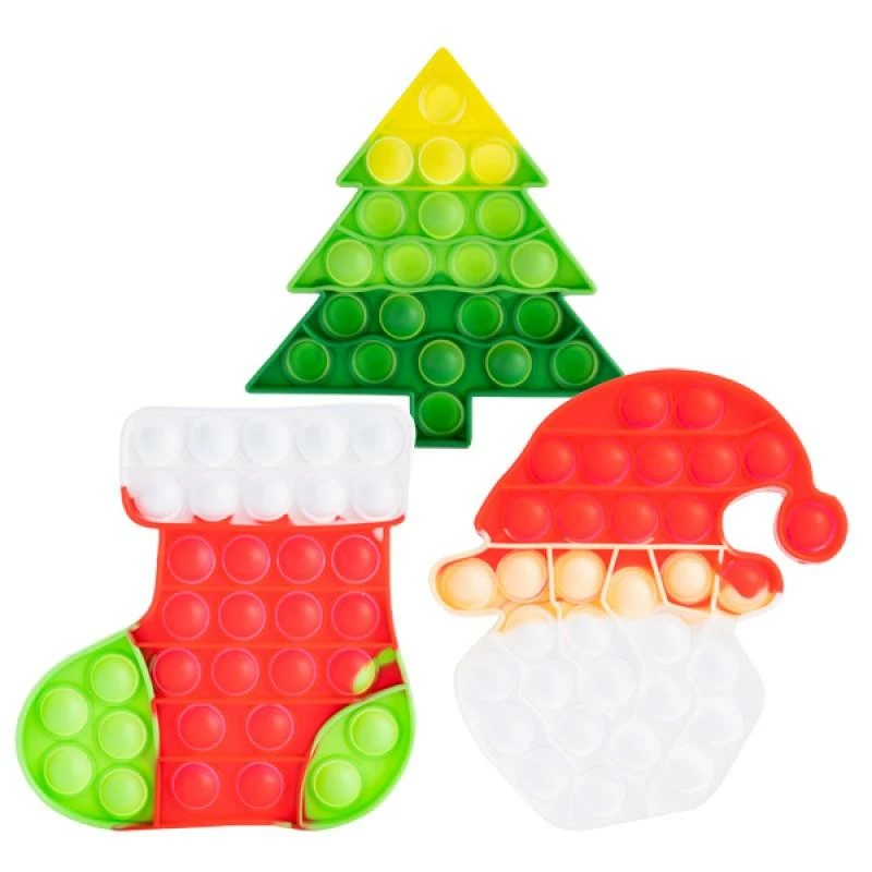Ohitsperfect Christmas Fidget Push & Pop - Assorted 4 Ohitsperfect Christmas Fidget Push & Pop - Assorted