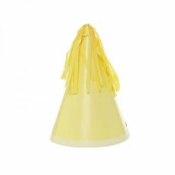 Ohitsperfect Tassel Pastel Yellow Party Hats 10pk Kids Birthday