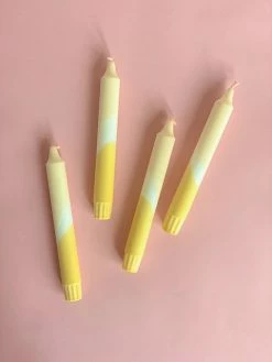 Ohitsperfect Vanilla Custard Dip Dyed Candle Kids Birthday